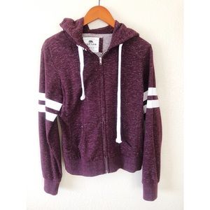 Reflex Women's Maroon Zip-Up Hoodie Cardigan